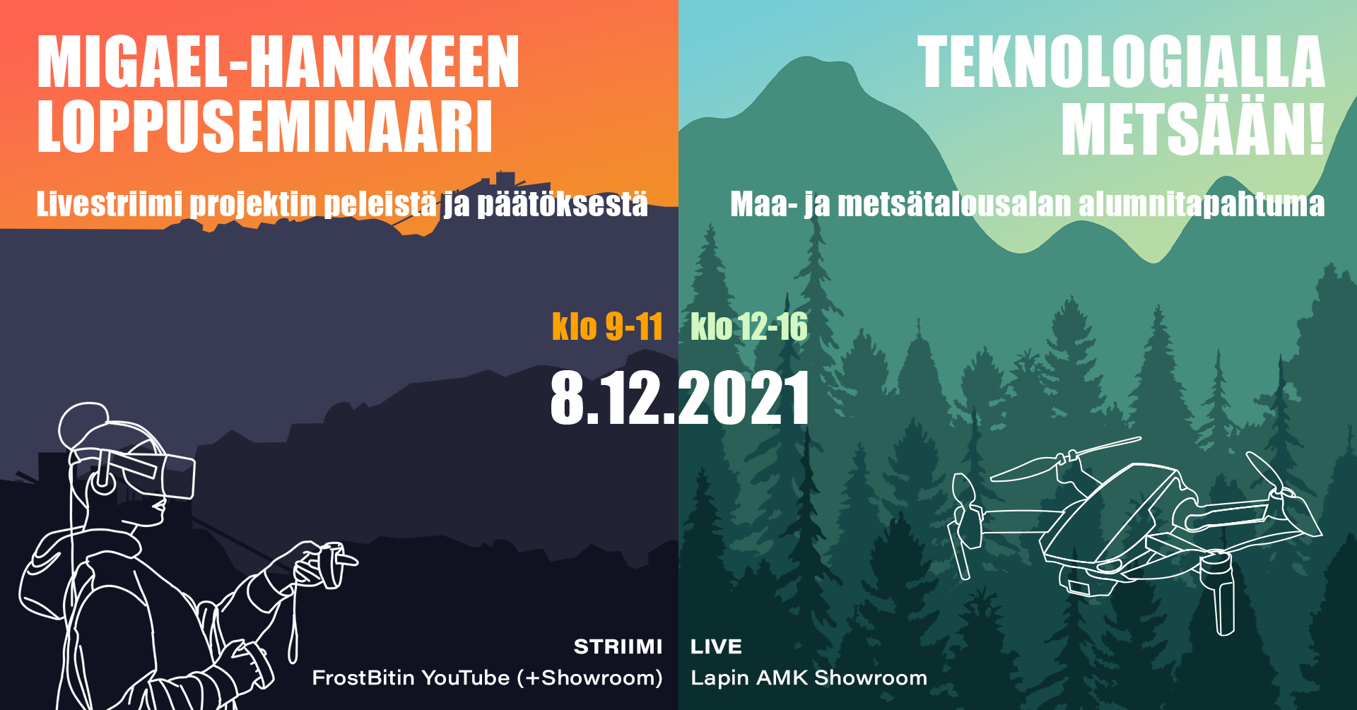 Teknologialla metsään! Migael-hankkeen loppuseminaari ja maa- ja metsätalousalan alumnitapahtuma