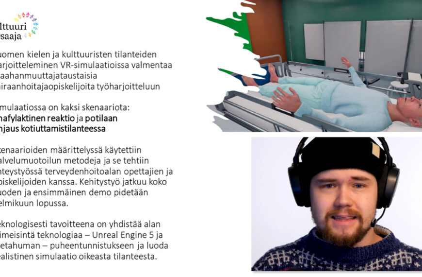 Kulttuuriosaaja – VR-simulaatio sairaanhoitaja-opiskelijoille